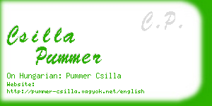 csilla pummer business card